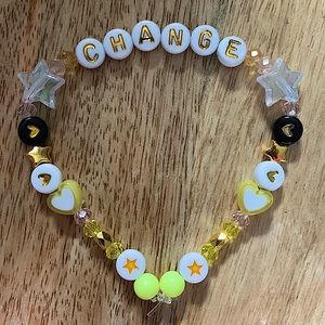 5 for $20 Taylor Swift Handmade Friendship Beaded Bracelet
“Change”